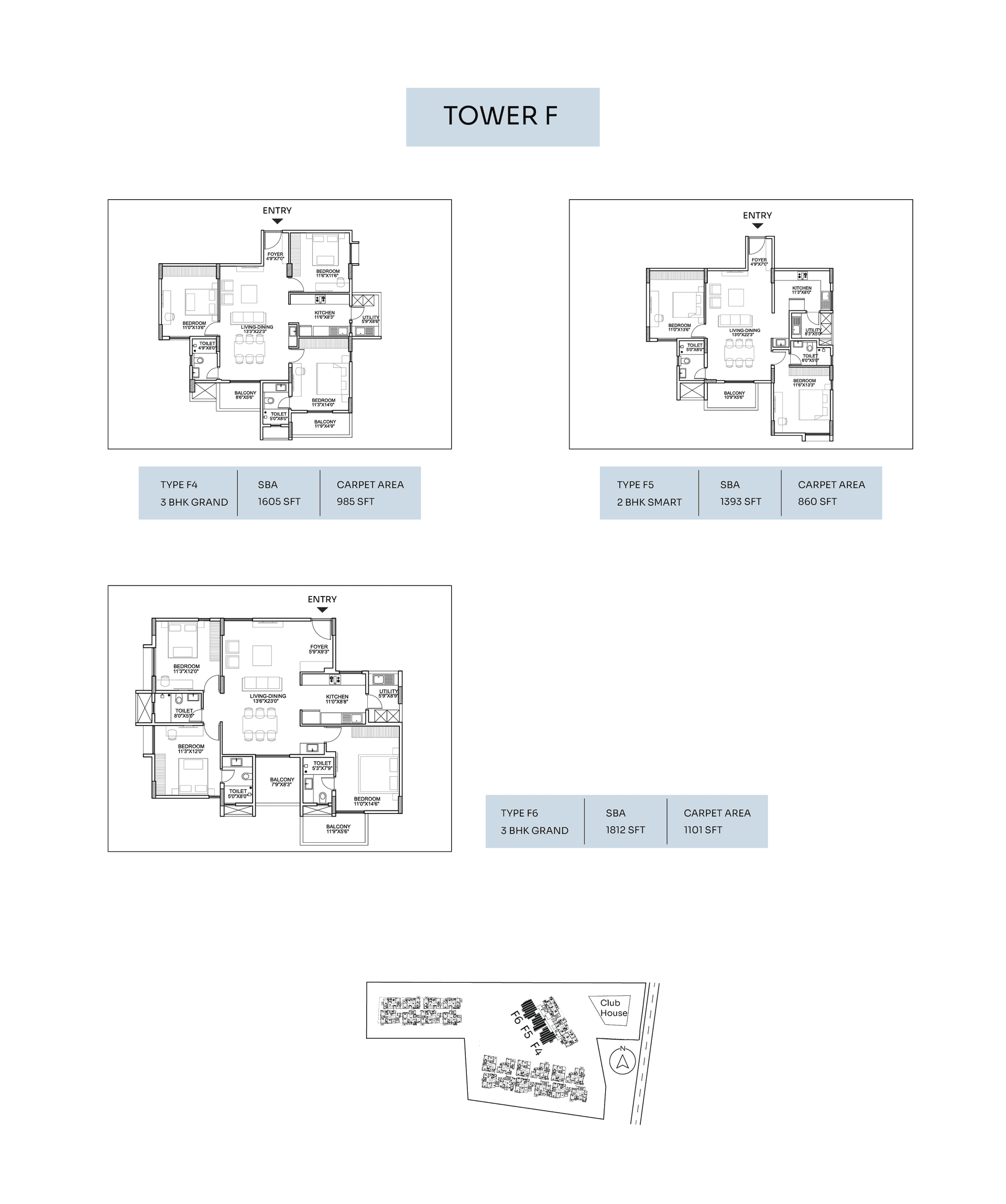4 BHK floor plan